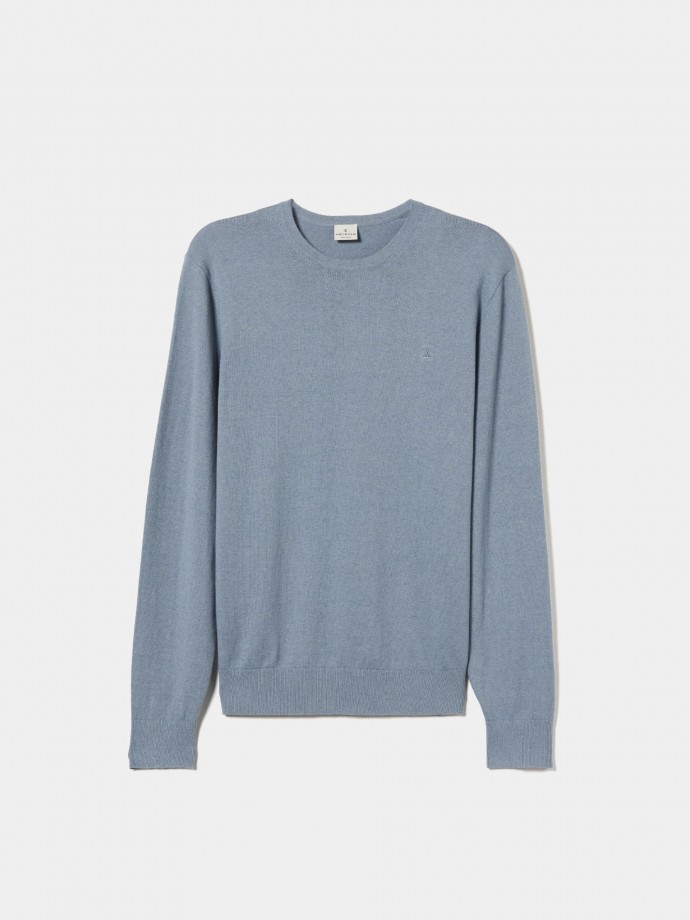 Cotton and cashmere pullover