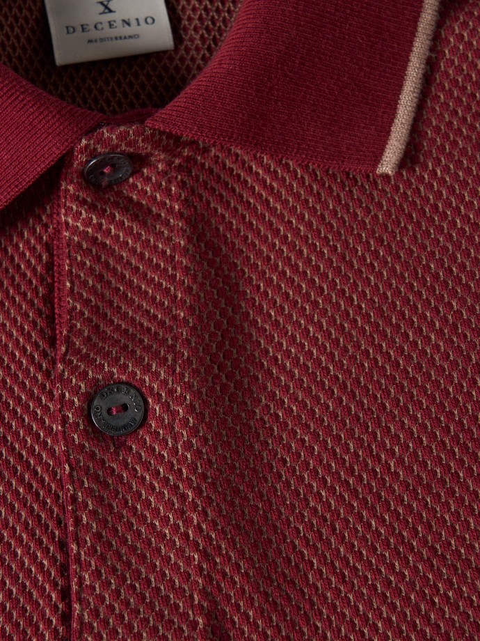 Two-tone structured polo