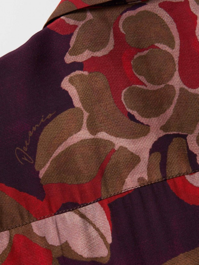 Vestido camisero estampado