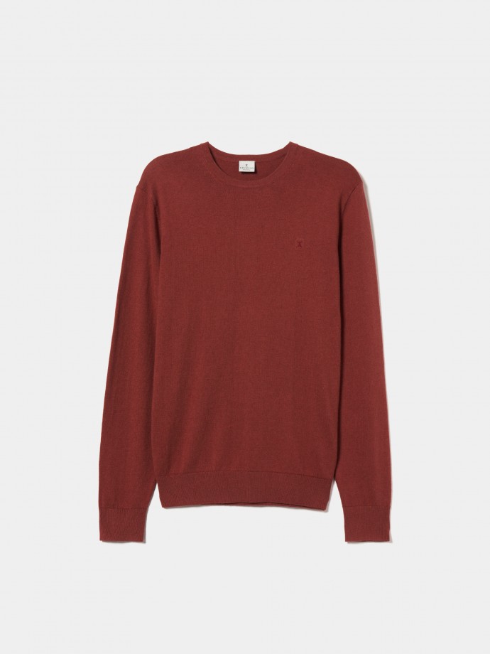 Cotton and cashmere pullover