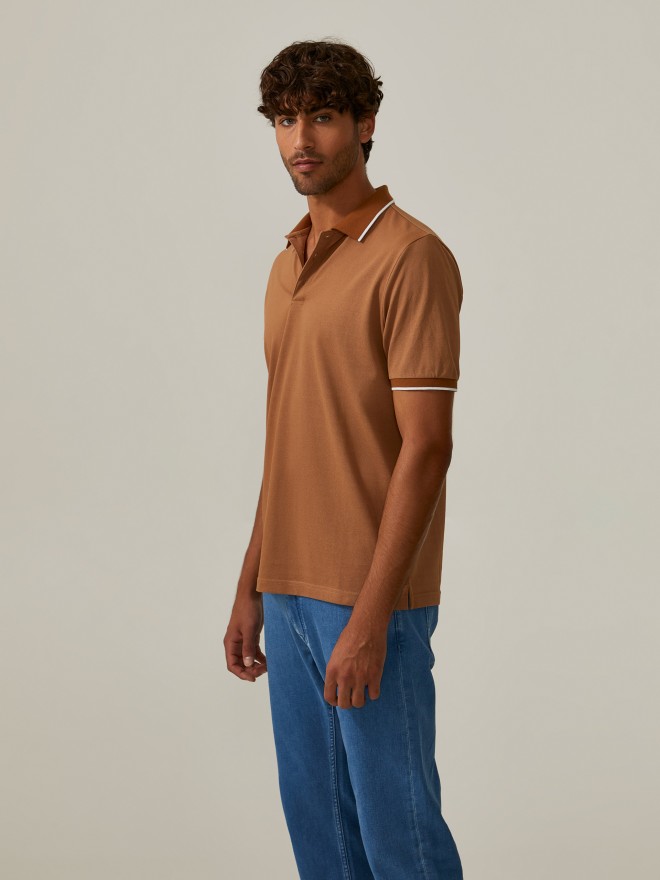 Polo in mercerized cotton Polo in mercerized cotton