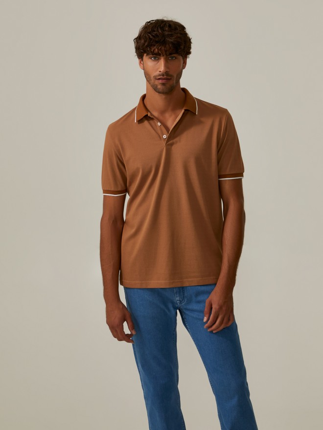 Polo in mercerized cotton Polo in mercerized cotton