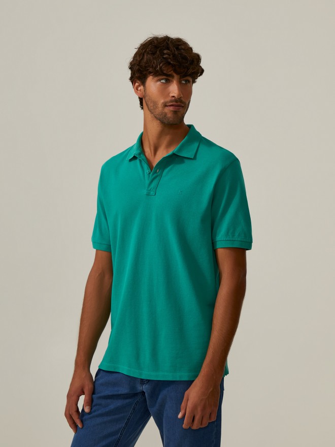 Polo piqué de algodão Polo piqué de algodão