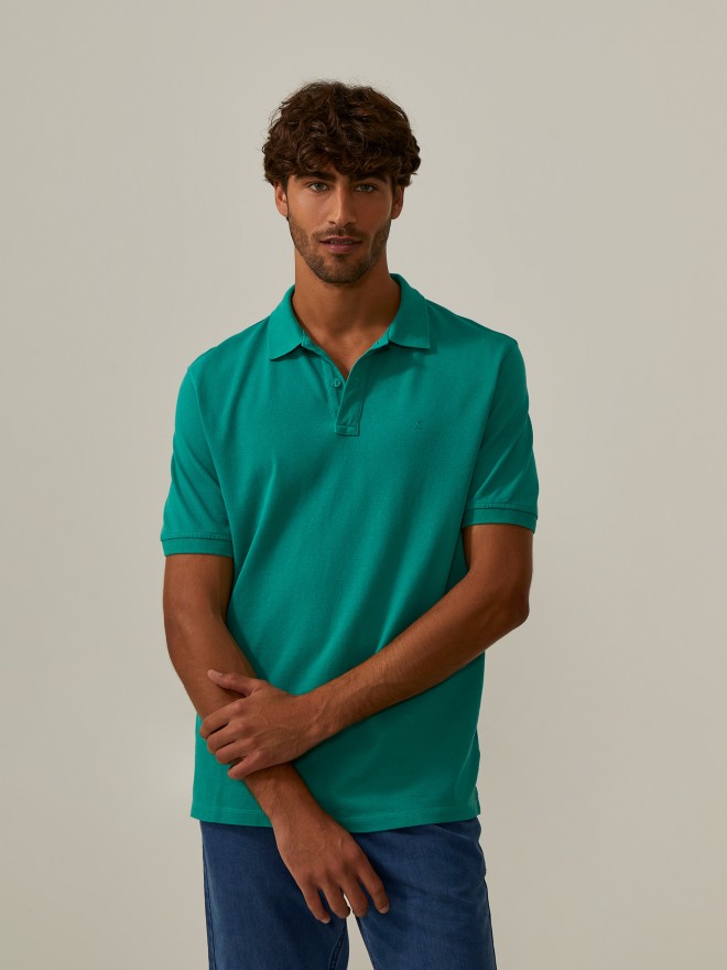 Polo piqué de algodão Polo piqué de algodão