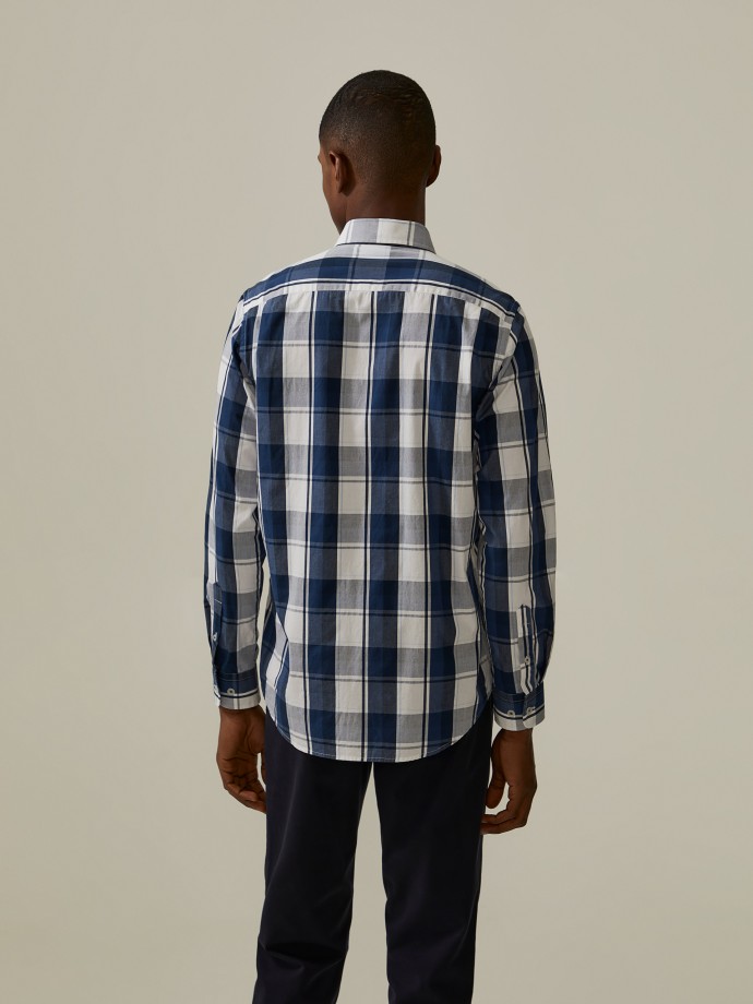 Checkered regular fit shirt