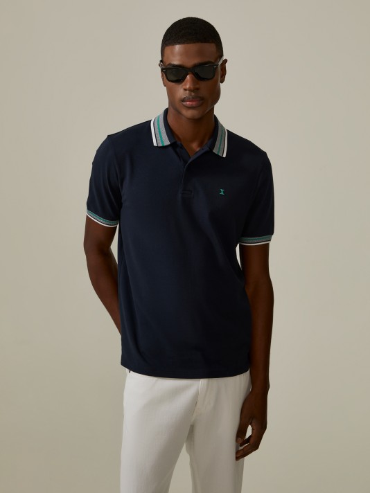 Regular fit cotton polo