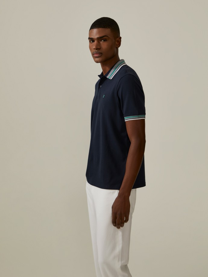 Regular fit cotton polo