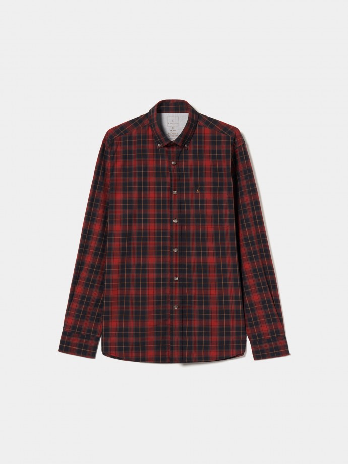 Regular fit plaid shirt