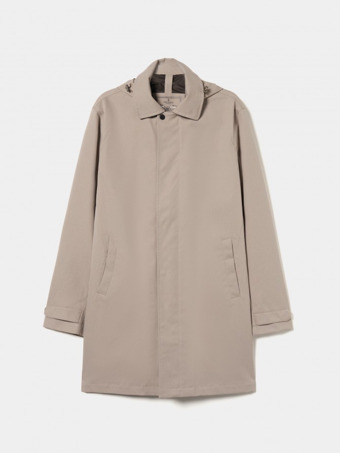 Water repellent trench coat