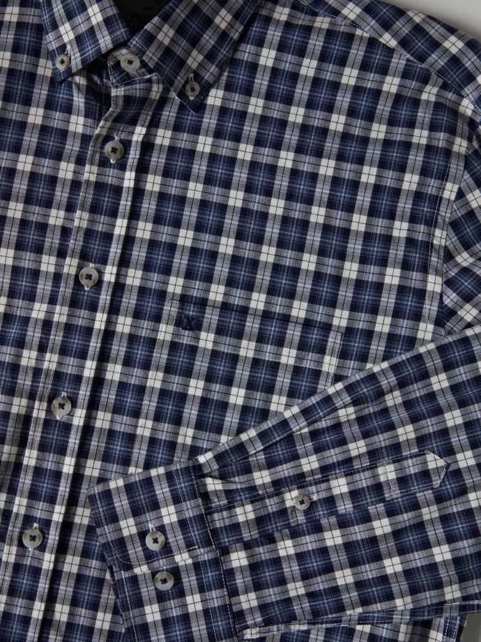 Checkered regular fit shirt