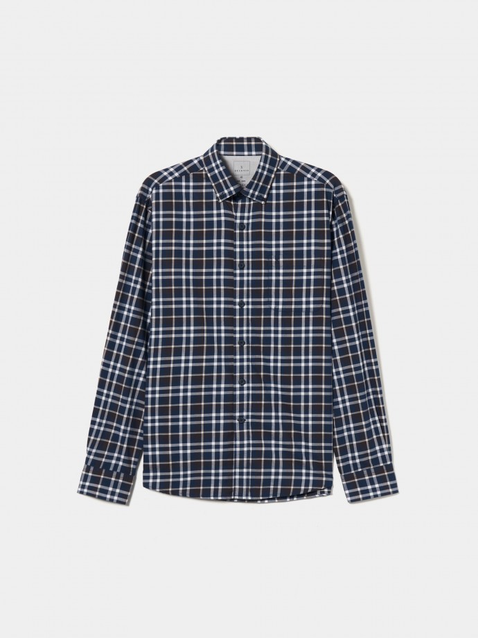 Regular fit plaid shirt