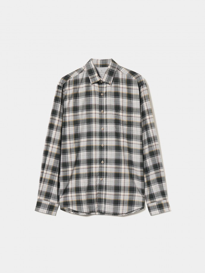 Regular fit plaid shirt