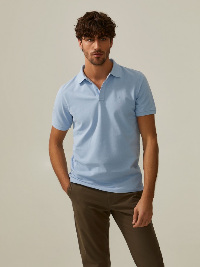 Polo piqué de algodão Polo piqué de algodão
