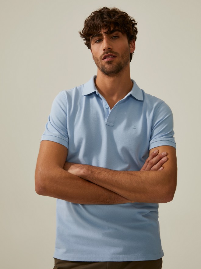 Polo piqué de algodão Polo piqué de algodão