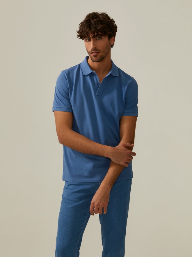 Polo piqué de algodão Polo piqué de algodão