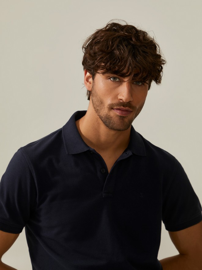 Polo piqué de algodão Polo piqué de algodão