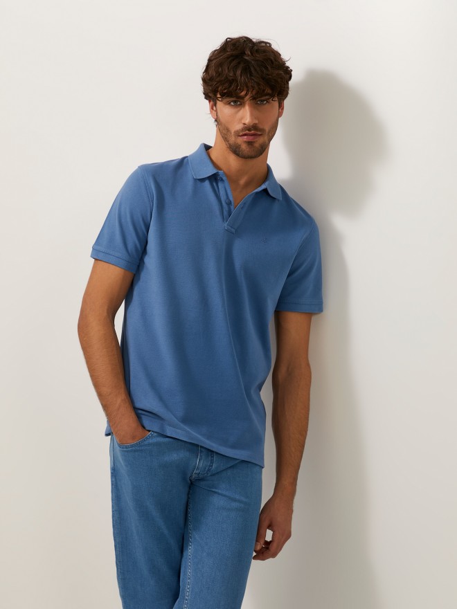 Polo piqué de algodão Polo piqué de algodão