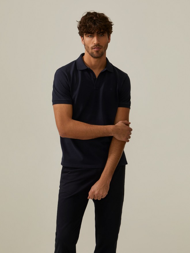 Polo piqué de algodão Polo piqué de algodão