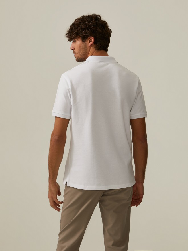 Polo piqué de algodão Polo piqué de algodão