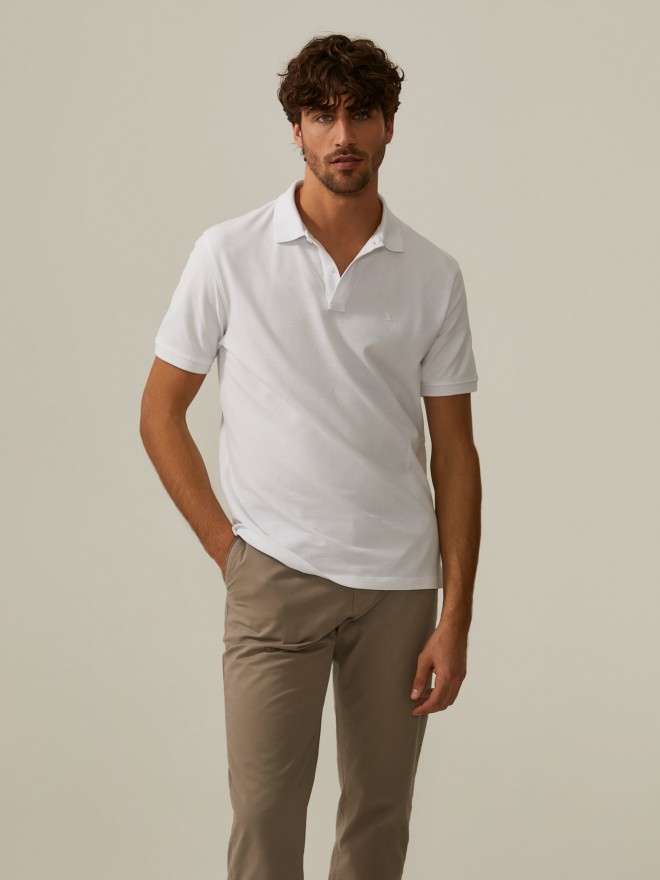 Polo piqué de algodão Polo piqué de algodão