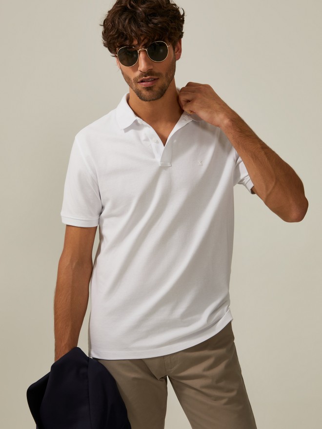 Polo piqué de algodão Polo piqué de algodão