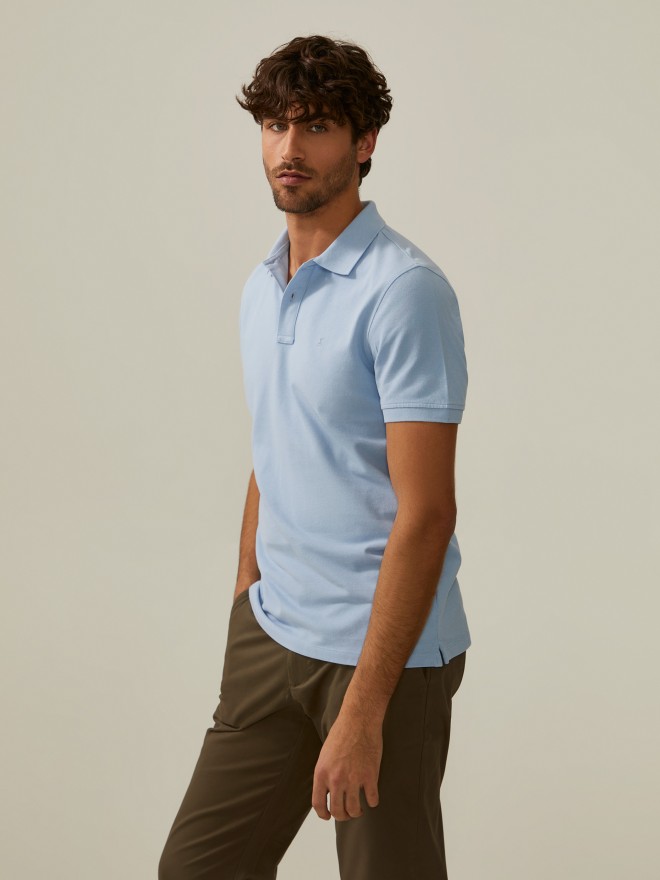 Polo piqué de algodão Polo piqué de algodão