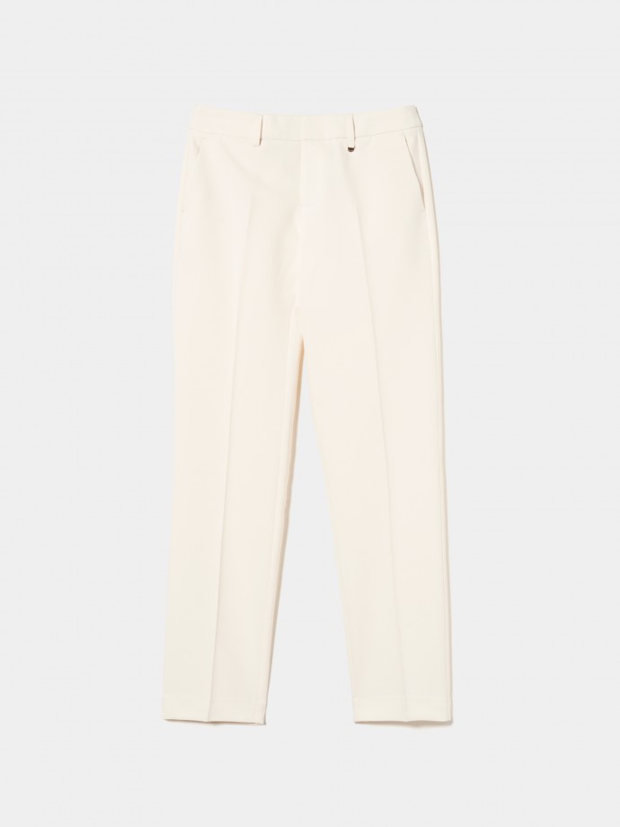 Creased chino pants