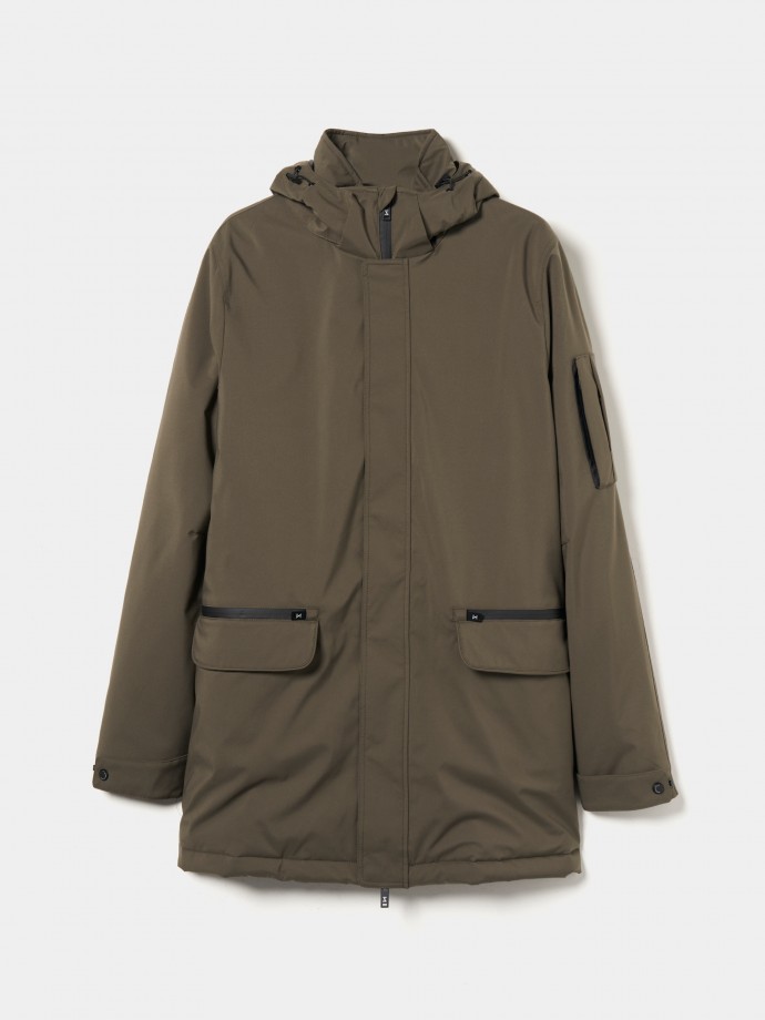 Parka in technical fabric