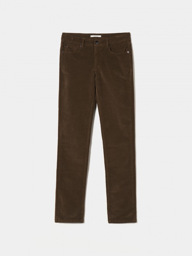 Skinny velvet pants