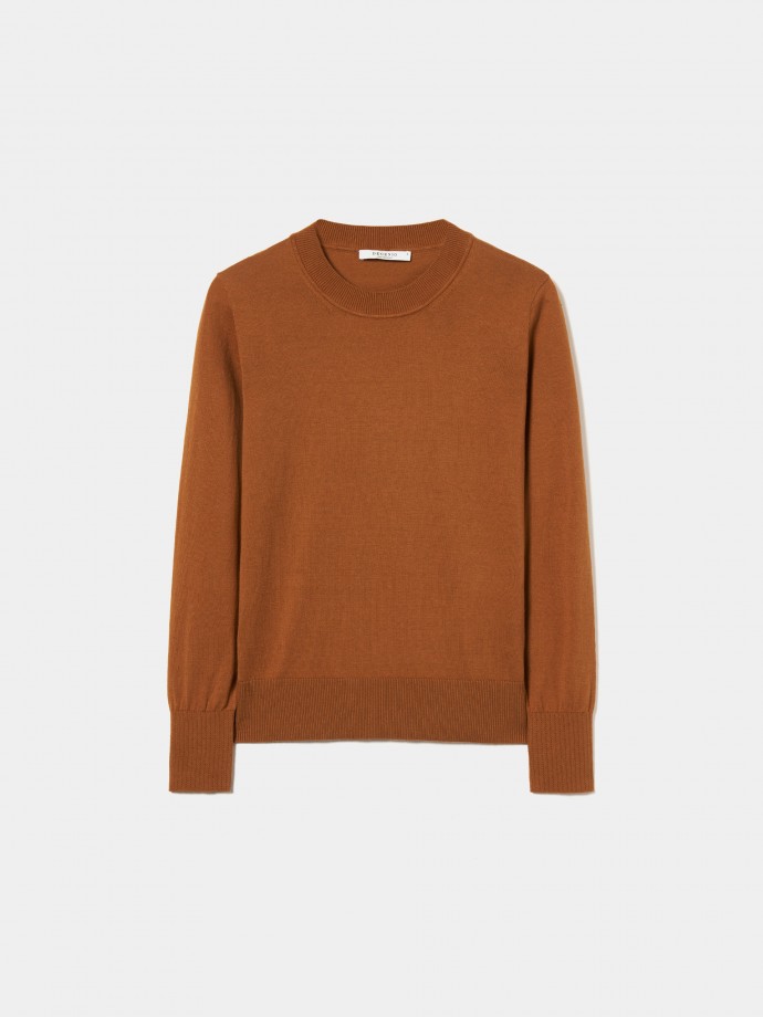 Cotton, silk and cashmere sweater