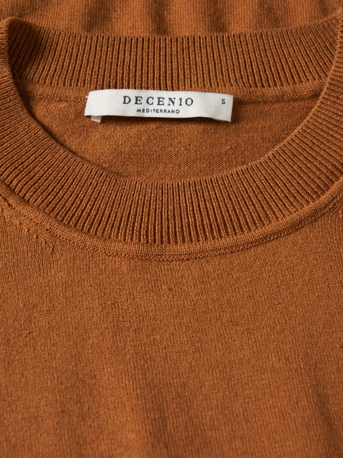 Cotton, silk and cashmere sweater