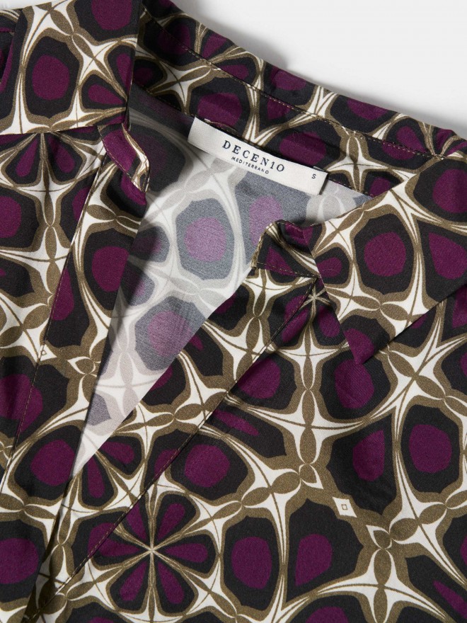 Printed fluid dress Printed fluid dress