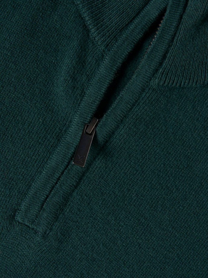 Sweater with zipper