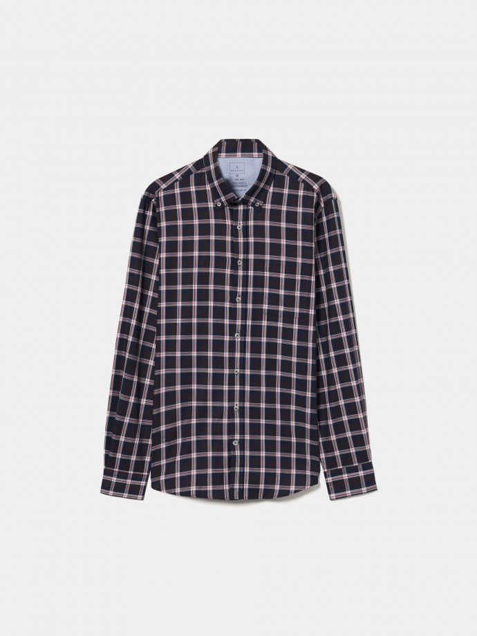 Regular fit plaid shirt