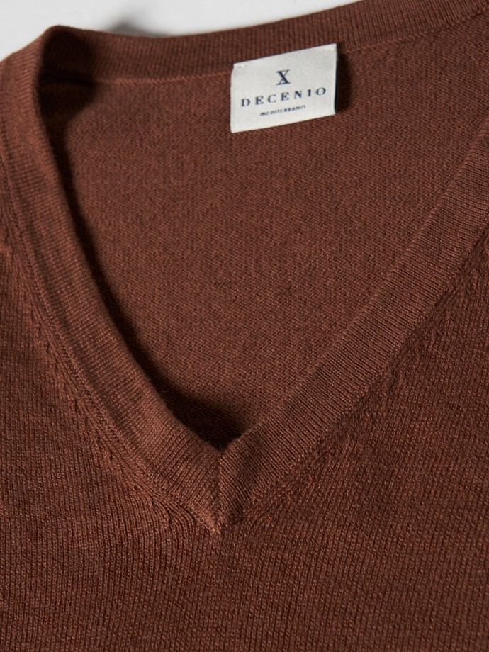 Cotton and cashmere pullover