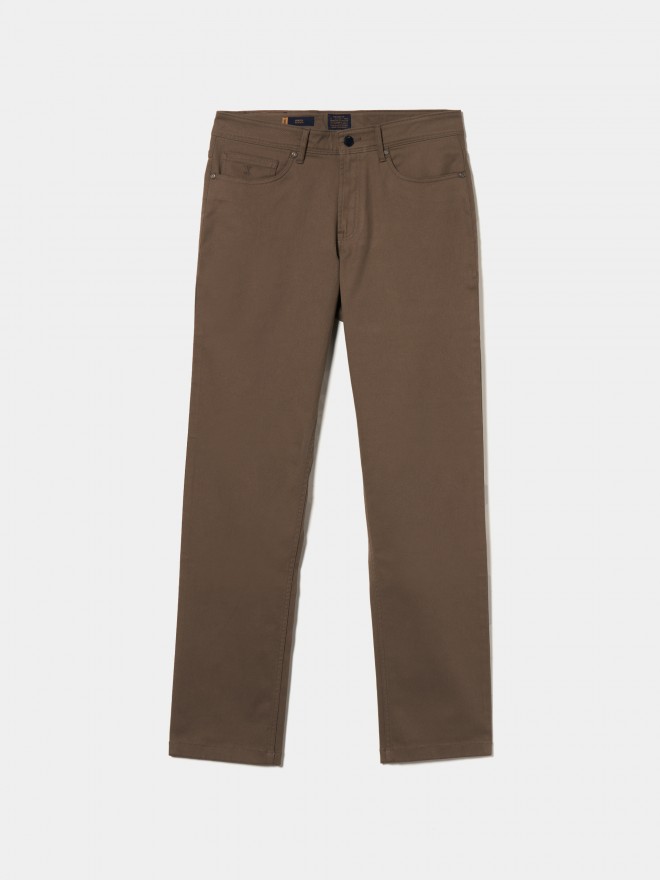Pantal�n regular fit de sarga