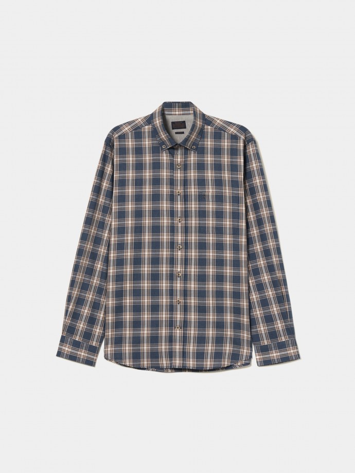 Regular fit plaid shirt