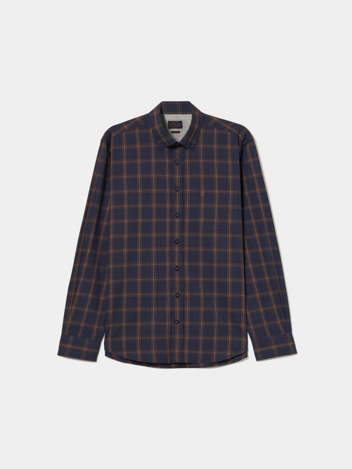 Regular fit plaid shirt