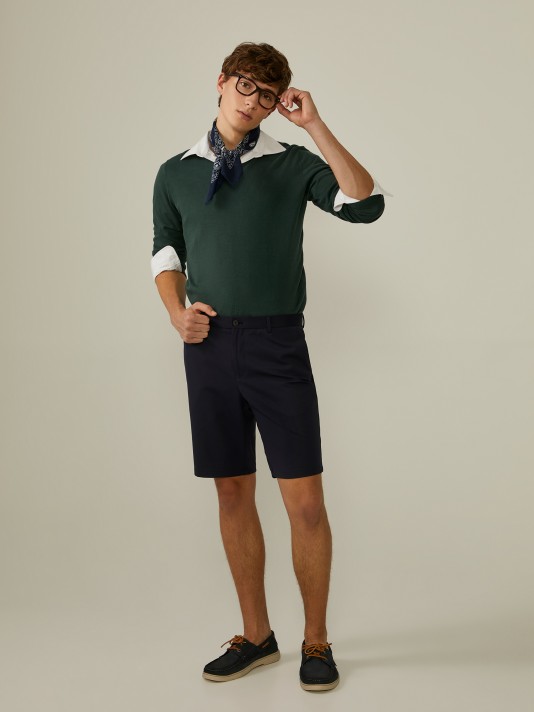 Technical knit shorts