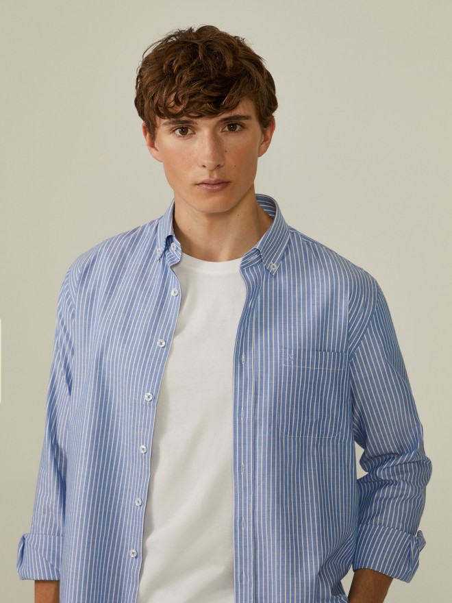 Camisa rayas regular fit