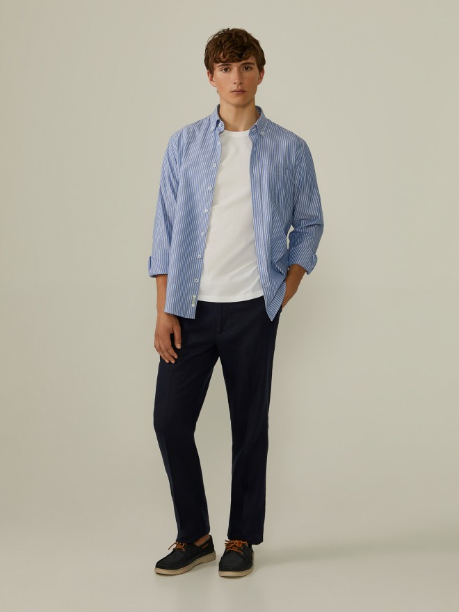 Camisa rayas regular fit