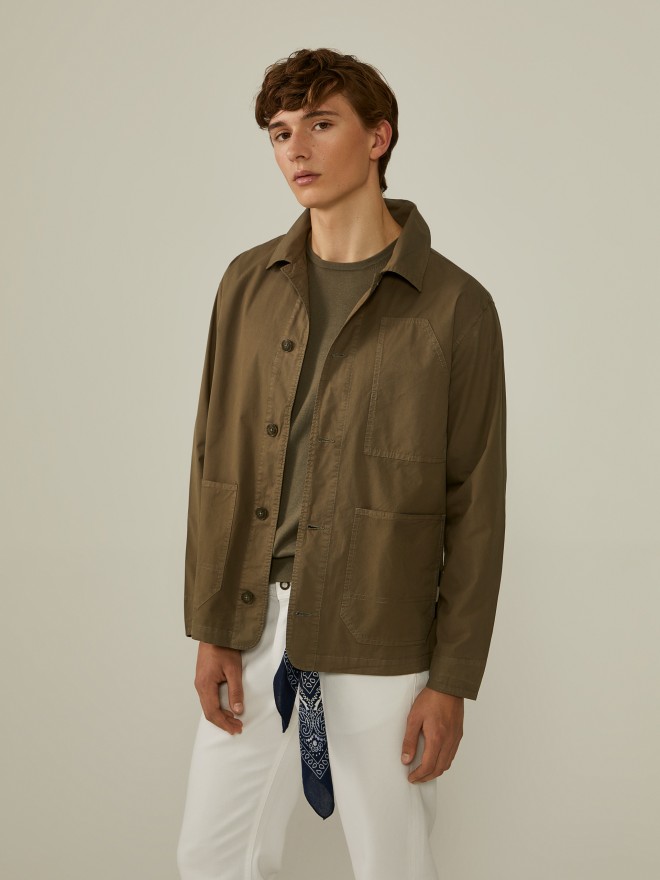 Twill overshirt