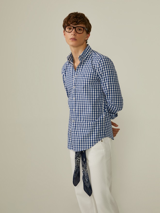 Slim fit poplin shirt Slim fit poplin shirt