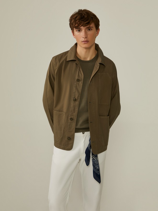 Twill overshirt