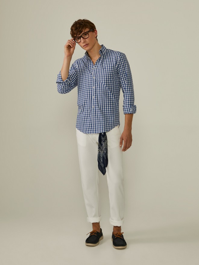 Slim fit poplin shirt Slim fit poplin shirt