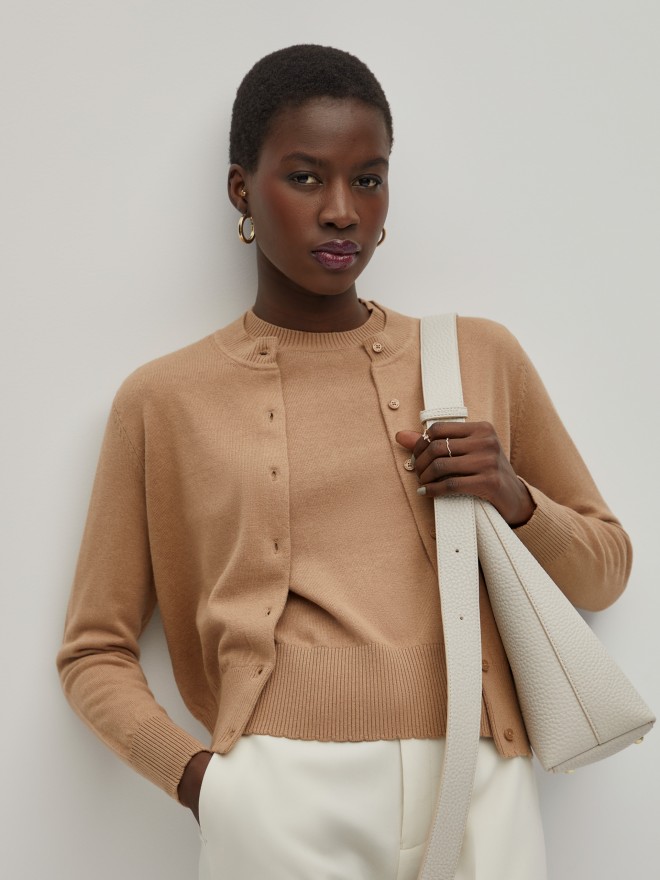 Wool and cotton knitted jacket Wool and cotton knitted jacket