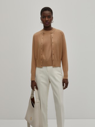 Wool and cotton knitted jacket Wool and cotton knitted jacket
