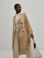 Double-breasted trench coat