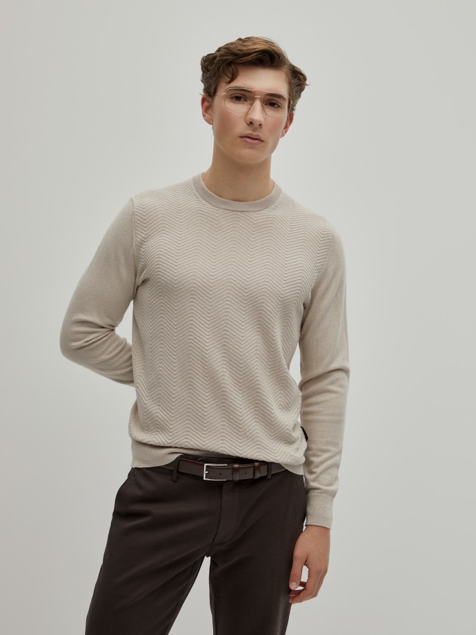 Wool and cotton sweater