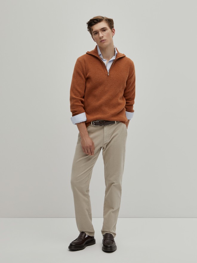 Wool zip-up sweater Wool zip-up sweater